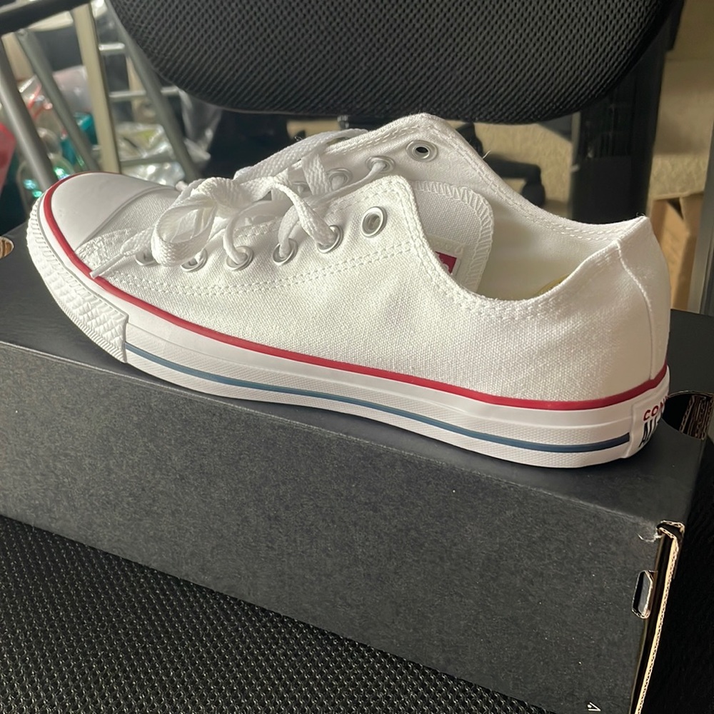 Brand New White Low Top Converse